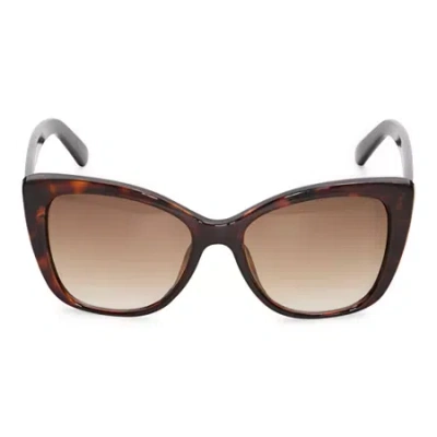 Liz Claiborne Glenda Womens Cat Eye Sunglasses In Brown