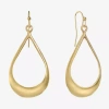 Liz Claiborne Gold Tone Teardrop Womens Drop Earrings In Gold