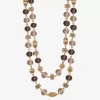 Liz Claiborne Gold Tone Womens 17 Inch Collar Necklace In Multi