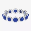 Liz Claiborne Hexagon Womens Stretch Bracelet In Blue