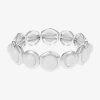 Liz Claiborne Hexagon Womens Stretch Bracelet In White