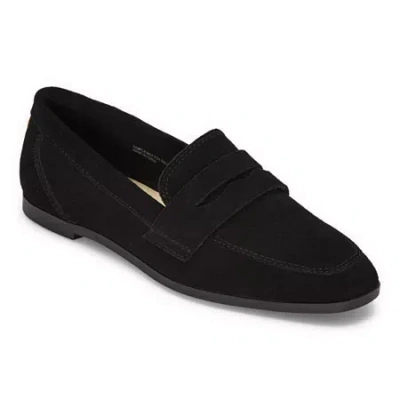 Liz Claiborne Inca Womens Suede Loafers In Black