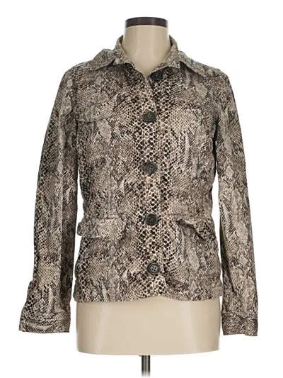 Pre-owned Liz Claiborne Jacket In Gold