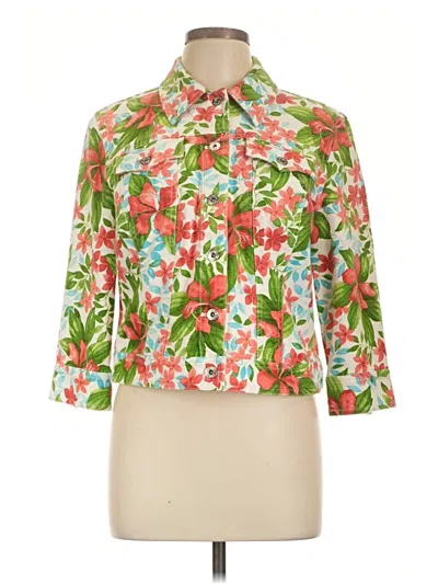 Pre-owned Liz Claiborne Jacket In Green