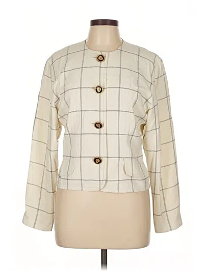 Pre-owned Liz Claiborne Jacket In Ivory