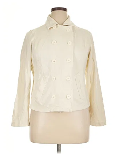 Pre-owned Liz Claiborne Jacket In Ivory