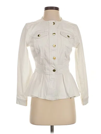 Pre-owned Liz Claiborne Jacket In Ivory