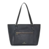 Liz Claiborne Jess Shopper Tote Bag In Black