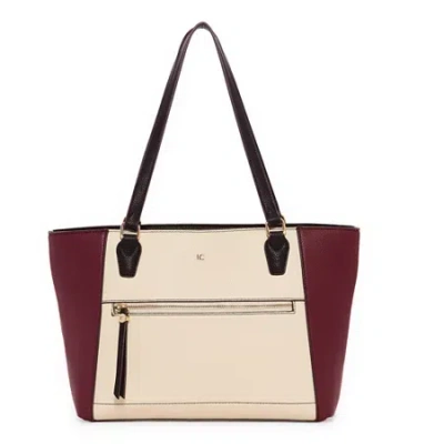 Liz Claiborne Jessica Shopper Tote Bag In Red