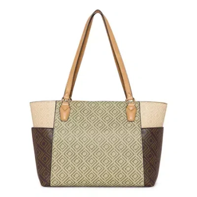Liz Claiborne Jessica Shopper Tote Bag In Sand