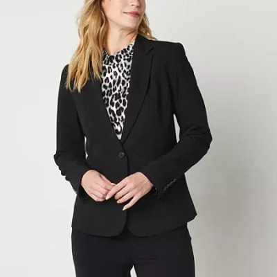 Liz Claiborne Kate Womens Classic Fit Blazer In Black