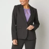 Liz Claiborne Kate Womens Classic Fit Blazer In Gray