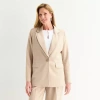 Liz Claiborne Kate Womens Classic Fit Blazer In Neutral