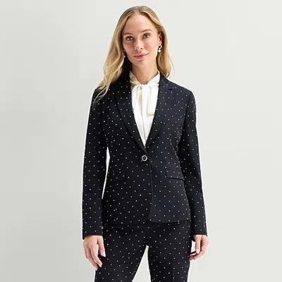 Liz Claiborne Kate Womens Regular Fit Blazer In Black