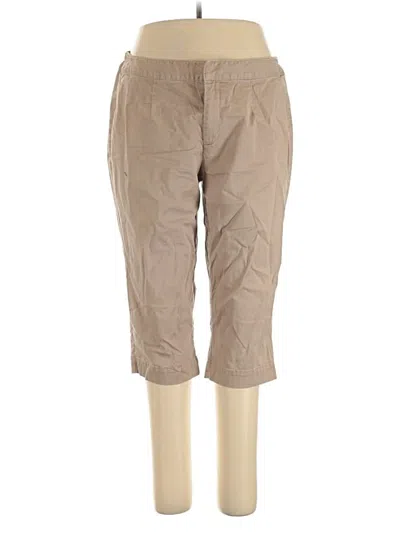 Pre-owned Liz Claiborne Khaki Pant In Brown