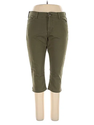 Pre-owned Liz Claiborne Khaki Pant In Green