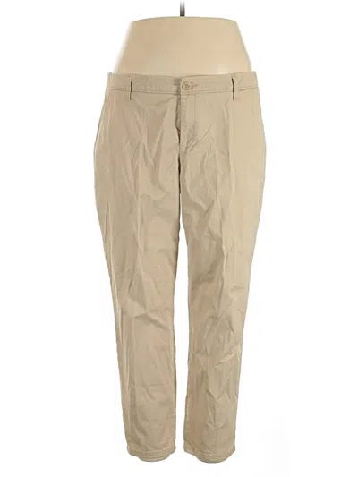 Pre-owned Liz Claiborne Khaki Pant In Tan