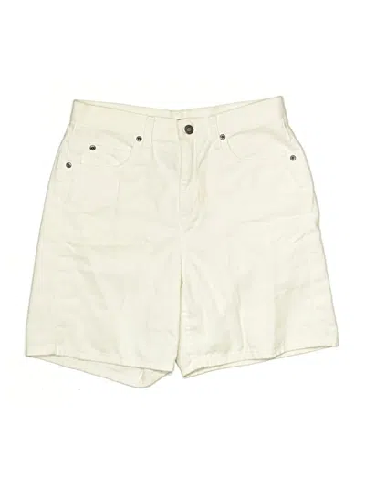 Pre-owned Liz Claiborne Khaki Shorts In Ivory