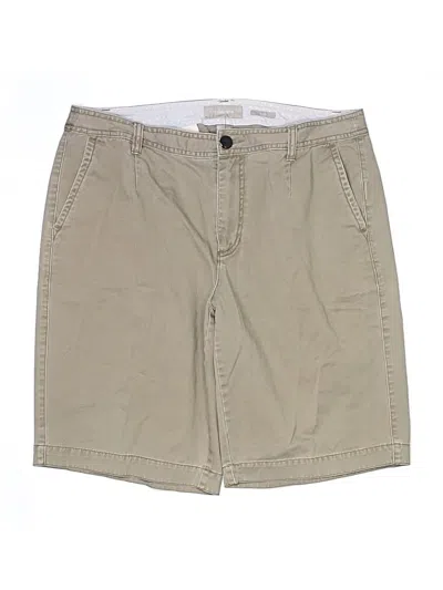 Pre-owned Liz Claiborne Khaki Shorts In Tan