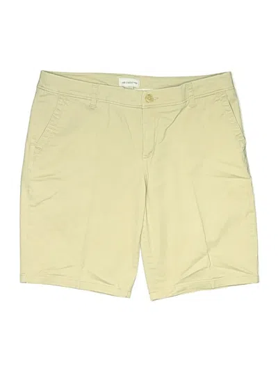 Pre-owned Liz Claiborne Khaki Shorts In Yellow