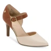 Liz Claiborne Kiara Womens Round Closed Toe Stiletto Heel Pumps In Brown