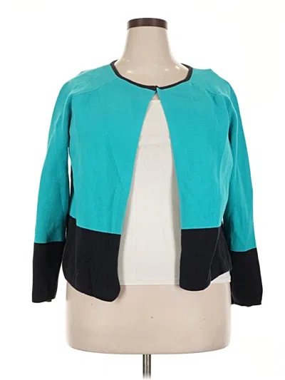 Pre-owned Liz Claiborne Kimono In Teal