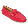 Liz Claiborne Kingslie Womens Moc Closed Toe Loafers In Red