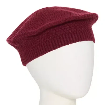 Liz Claiborne Knit Womens Beret In Red