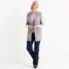 Liz Claiborne Knit Wrap In Gray