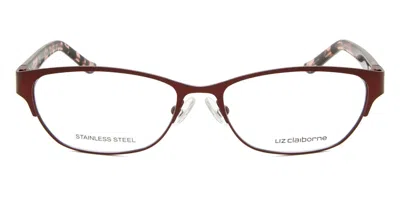 Liz Claiborne L 439 Women's Glasses, Burgundy, Size 51