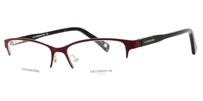 Liz Claiborne L 456 0lhf Occhiali Da Vista Borgogna Per Donna (solo Montatura)