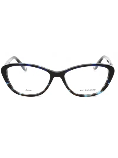 Liz Claiborne L 458 Eyeglasses In 0ipr 00 - Havblueh/clear Demo Lens