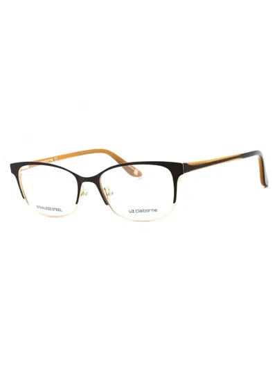 Liz Claiborne L 644 Eyeglasses In 0ufm 00 - Mtbrw Gld/clear Demo Lens