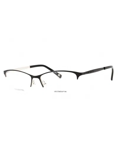 Liz Claiborne L 654 Eyeglasses In 0e8w 00 - Smtt Navy/clear Demo Lens