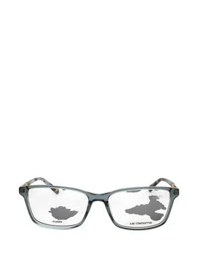 Liz Claiborne L 671 Rectangle-frame Glasses In Green