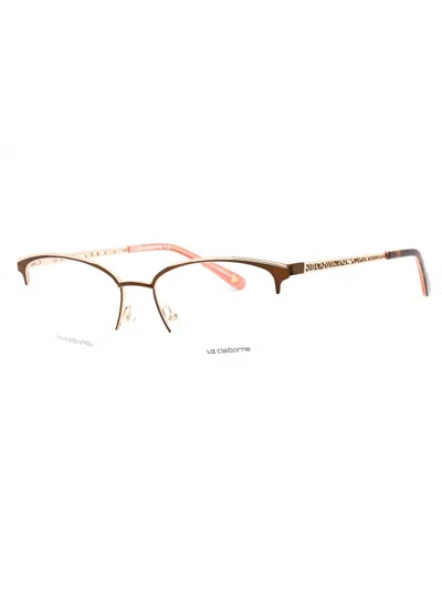 Liz Claiborne L 673 Eyeglasses In 09q - Brown / Clear Lens