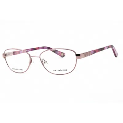 Liz Claiborne Ladies Black Oval Eyeglass Frames L613 In Pink