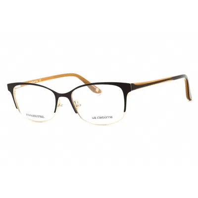 Liz Claiborne Ladies Black Rectangular Eyeglass Frames L644 In Multi
