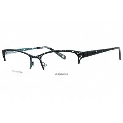 Liz Claiborne Ladies Black Rectangular Eyeglass Frames L645 In Multi