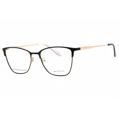 Liz Claiborne Ladies Black Rectangular Eyeglass Frames L678 In Multi