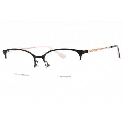 Liz Claiborne Ladies Black Round Eyeglass Frames L677 In White