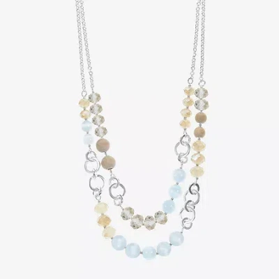 Liz Claiborne Layered Womens 18 Inch Strand Necklace In Multi