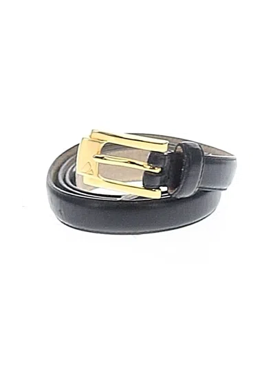 Pre-owned Liz Claiborne Leather Belt In Black