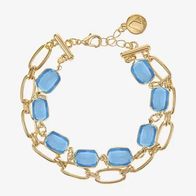 Liz Claiborne Linear Womens Strand Bracelet In Blue