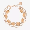 Liz Claiborne Linear Womens Strand Bracelet In Gold
