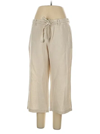 Pre-owned Liz Claiborne Linen Pants In Brown