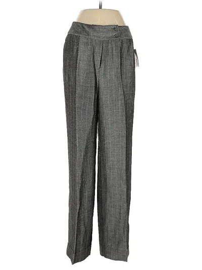 Pre-owned Liz Claiborne Linen Pants In Gray