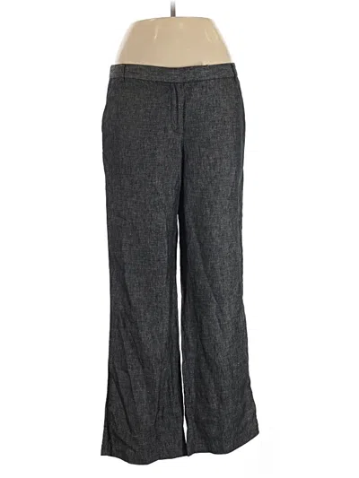 Pre-owned Liz Claiborne Linen Pants In Gray