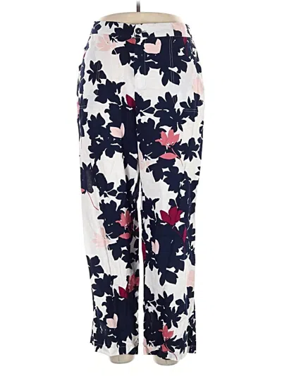 Pre-owned Liz Claiborne Linen Pants In Ivory
