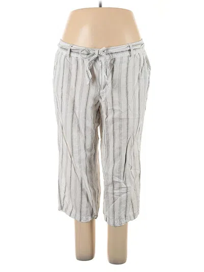 Pre-owned Liz Claiborne Linen Pants In Silver
